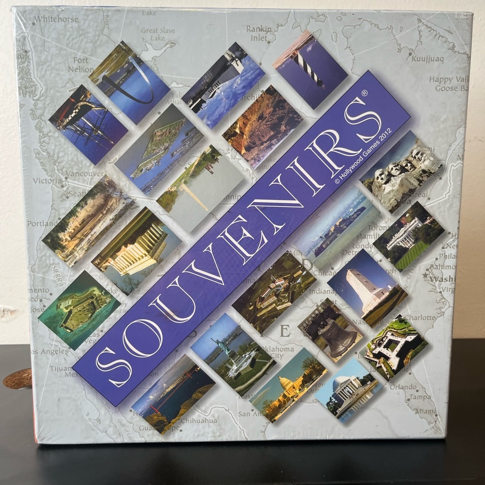 Souvenirs Photo Collage Wall Art - Blue and Gray